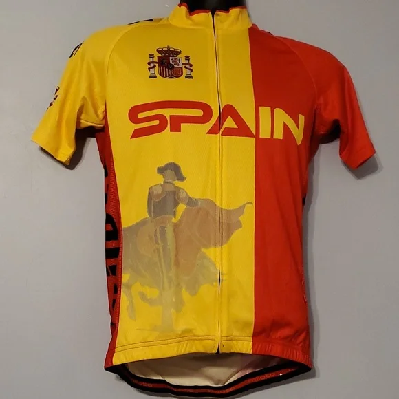 💛Miloto Spain Team Men's Bicycle Jersey - Picture 1 of 14